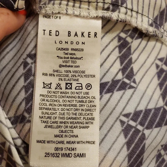 TED Baker London dress size 1 (S-M) - Picture 8 of 8